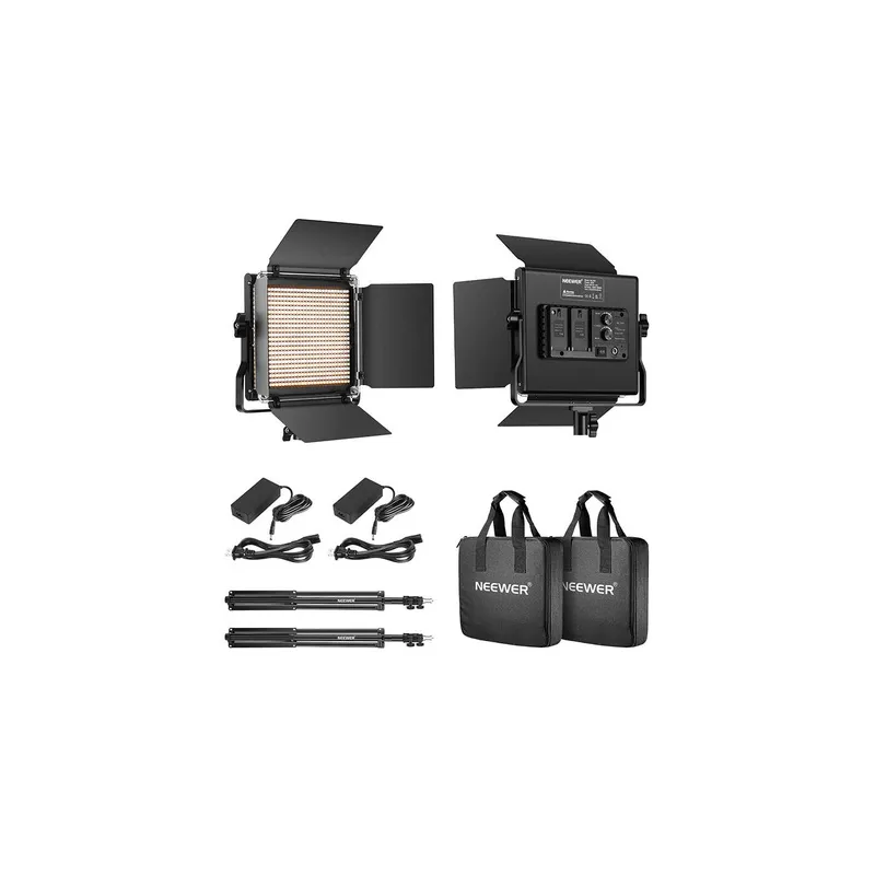 Kit Neewer 660 Bi Color LED, two lamps 40W 3200-5600K
